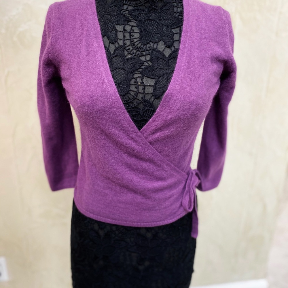 NWT beautiful angora wrap sweater